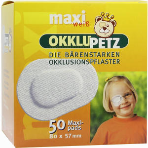 Okklupetzz Maxi Weiß Pflaster 50 Stück - ab 0,00 &euro;