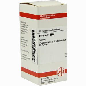 Oleander D6 Tabletten 80 Stück - ab 0,00 &euro;