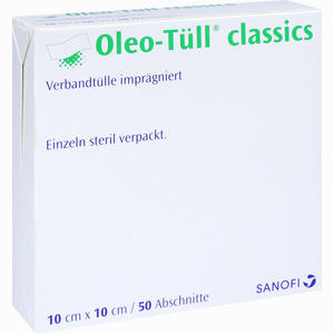 Oleo- Tüll Classics 10x10cm Wundgaze 50 Stück Oleo- Tüll Classics 10x10cm Wundgaze 50 Stück