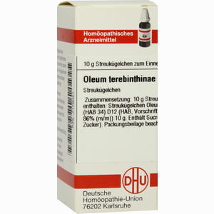 Oleum Terebinthinae D12 Globuli 10 g - ab 7,71 €