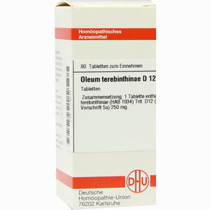 Oleum Terebinthinae D12 Tabletten 80 Stück - ab 0,00 €