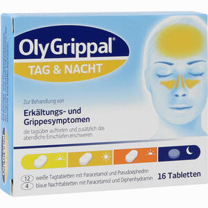 Olygrippal Tag & Nacht 500 Mg/60 Mg Tabletten  16 Stück