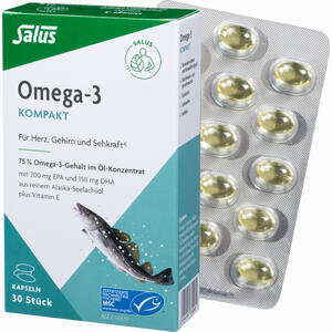 Omega- 3 Kompakt Aus Reinem Alaska- Seelachsöl Salus Kapseln 30 Stück - ab 7,66 €