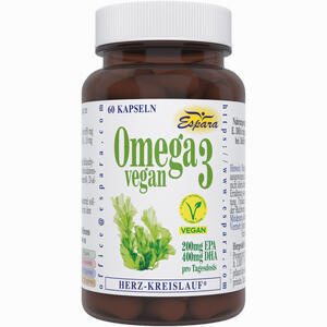 Omega- 3 Vegan Kapseln Espara GmbH 60 Stück - ab 19,06 €