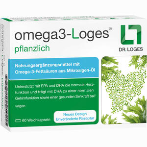 Omega3- Loges Pflanzlich Kapseln 60 Stück