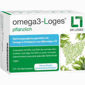 Omega3- Loges Pflanzlich Kapseln 120 Stück - ab 32,19 €