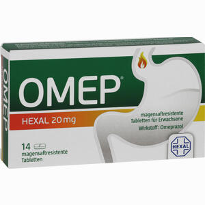 Omep Hexal 20mg Magensaftresistente Tabletten  14 Stück - ab 6,32 &euro;