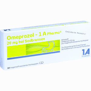 Omeprazol - 1 A Pharma 20mg bei Sodbrennen Kapseln 14 Stück - ab 3,75 €