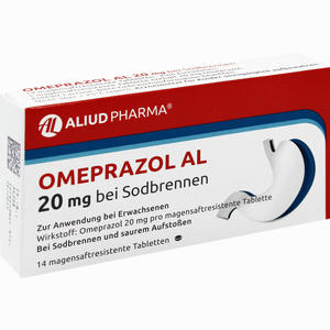 Omeprazol Al 20mg bei Sodbrennen Tabletten 14 Stück - ab 0,00 €