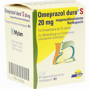 Omeprazol Dura S 20mg Kapseln 7 Stück - ab 2,83 €