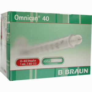 Omnican 40 1.0ml Insulin U- 40 0.30x12mm Einzelverpackt Spritzen  100 x 1 Stück - ab 18,20 €