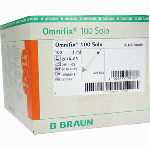Omnifix 100 Solo 1.0ml/100 I.u. Spritzen  100 Stück - ab 15,77 €