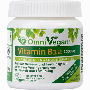 Omnivegan B12 1000 Ug - Tabletten mit Beerengeschmack Schmelztabletten 120 Stück - ab 11,95 €