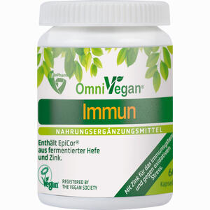 Omnivegan Immun mit Epicor und Zink Kapseln 60 Stück - ab 0,00 €