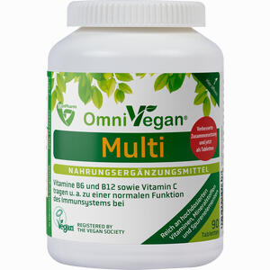 Omnivegan Multi - Zertifiziert Vegan Tabletten 90 Stück - ab 22,32 €