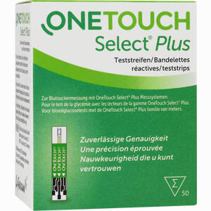 Onetouch Selectplus Blutzucker Teststreifen  LifeScan Deutschland GmbH 50 Stück - ab 19,58 €