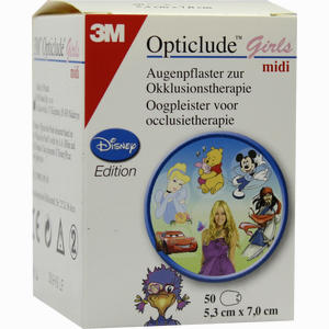 Opticlude 3m Disney Girls Midi Pflaster 50 Stück - ab 0,00 &euro;