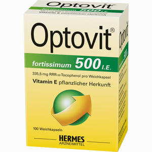 Abbildung von Optovit Fortissimum 500 I.e. Kapseln  100 Stück Abbildung von Optovit Fortissimum 500 I.e. Kapseln  100 Stück