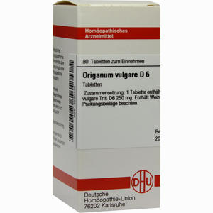 Origanum Vulg D6 Tabletten 80 Stück - ab 0,00 €