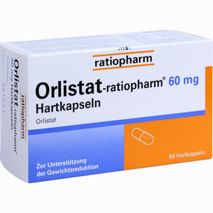 Abbildung von Orlistat- Ratiopharm 60 Mg Hartkapseln  84 Stück Abbildung von Orlistat- Ratiopharm 60 Mg Hartkapseln  84 Stück