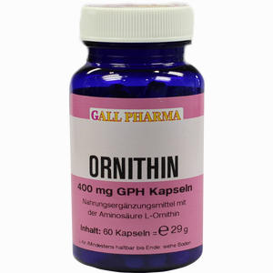 Ornithin 400mg Gph Kapseln  60 Stück - ab 35,17 €