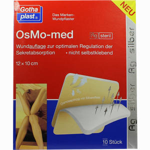 Osmo- Med Ag Wundauflage Steril 12cmx10cm Verband 10 Stück - ab 0,00 &euro;