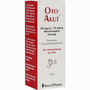 Otoakut 50 Mg/G+ 10 Mg/G Ohrentropfen Lösung 10 g - ab 4,40 €