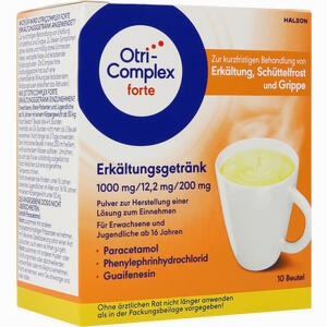 Otricomplex Forte Erkältungsgetränk1000/12. 2/200mg 10 Stück - ab 6,86 €