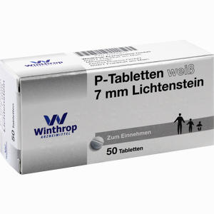 P- Tabletten Weiß 7mm Lichtenstein Teilbar  50 Stück - ab 12,37 €