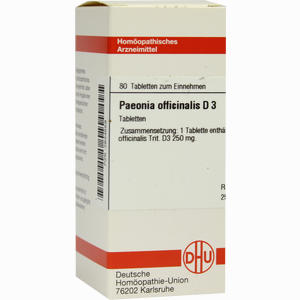 Paeonia Offic D3 Tabletten 80 Stück - ab 8,88 €