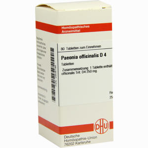Paeonia Offic D4 Tabletten 80 Stück - ab 0,00 €