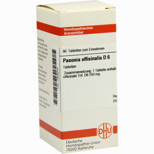 Paeonia Offic D6 Tabletten 80 Stück - ab 9,79 €