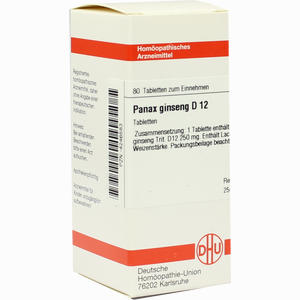 Panax Ginseng D12 Tabletten 80 Stück - ab 8,68 €