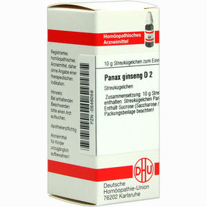 Panax Ginseng D2 Globuli 10 g - ab 8,09 €