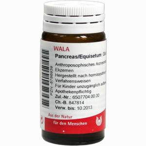 Pancreas/equisetum Globuli 20 g - ab 7,58 €