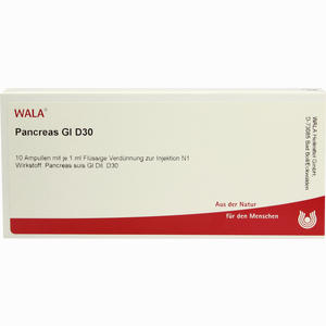 Pancreas Gl D30 Ampullen 10 x 1 ml - ab 20,63 €