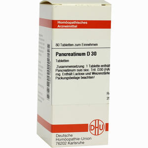 Pancreatinum (suis) D30 Tabletten 80 Stück - ab 9,50 €