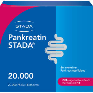 Pankreatin Stada 20.000 Hartkapseln Magensaftresistent 200 Stück - ab 37,48 €