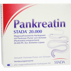 Pankreatin Stada 20.000 Kapseln Stada 200 Stück Pankreatin Stada 20.000 Kapseln Stada 200 Stück
