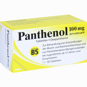 Panthenol 100mg Jenapharm Tabletten 50 Stück - ab 7,02 €