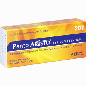 Panto Aristo bei Sodbrennen 20mg Msr. Tabletten  7 Stück - ab 2,57 €