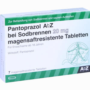 Pantoprazol Abz bei Sodbrennen 20 Mg Magensaftresistente Tabletten 7 Stück - ab 0,00 €