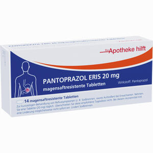Pantoprazol Eris 20 Mg Magensaftresistente Tabletten  14 Stück - ab 2,29 €