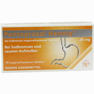 Pantoprazol Hennig Otc 20mg Magensaftresistente Tabletten  14 Stück - ab 5,63 €