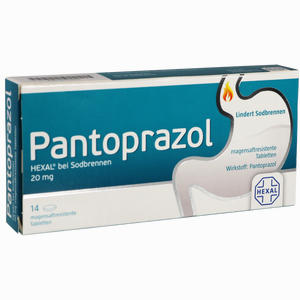Abbildung von Pantoprazol Hexal bei Sodbrennen Tabletten 14 Stück