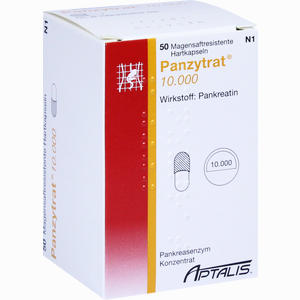 Panzytrat 10000 Kapseln  50 Stück - ab 0,00 €