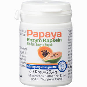 Papaya Enzym Kapseln  60 Stück - ab 8,75 €