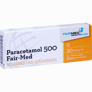 Paracetamol 500 Fair Med Tabletten 20 Stück - ab 0,00 €