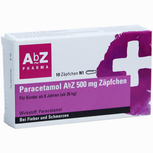 Paracetamol Abz 500mg Zäpfchen  10 Stück - ab 0,00 €