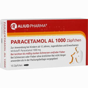 Paracetamol Al 1000 Zäpfchen 10 Stück - ab 2,35 €